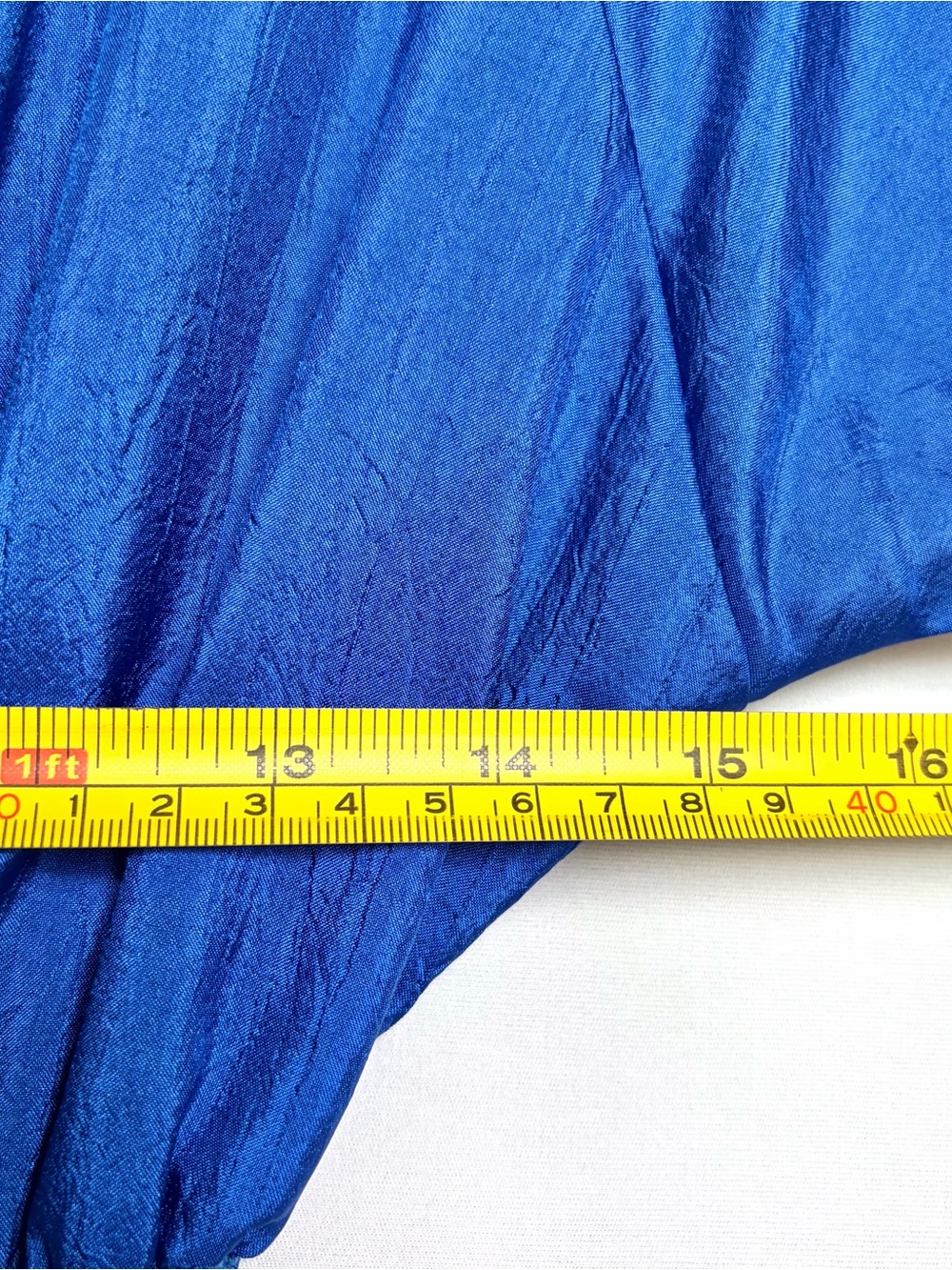VTG 80s Joan Walters Parachute Jumpsuit Size 4 Petite Cobalt Blue Western NOS - Picture 12 of 16